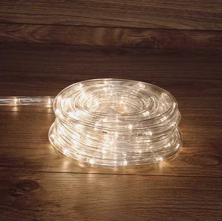Дюралайт LED, свечение с динамикой (3W), 24 LED/м, ТЕПЛЫЙ БЕЛЫЙ, 6м