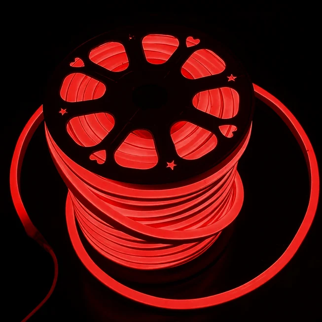 Гибкий неон — LED Neon Flex. Красный, 15*26 мм, цена за 1м