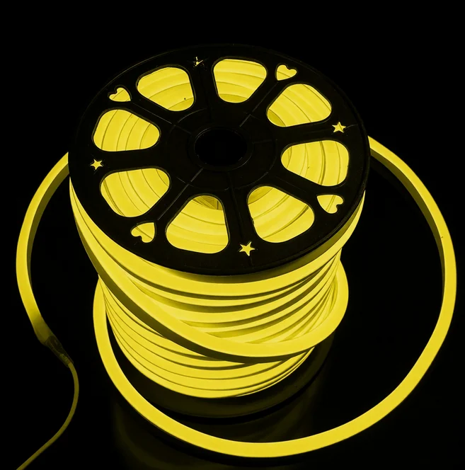 Гибкий неон — LED Neon Flex. Желтый, 15*26 мм, цена за 1м
