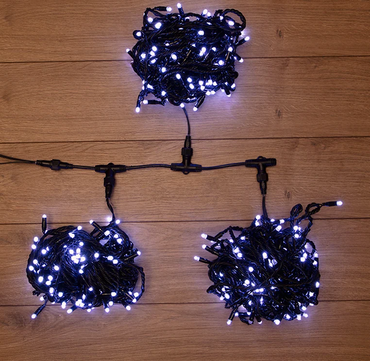 Гирлянда LED ClipLight 24V, 3 нити по 20 м, свечение с динамикой, цвет диодов Белый