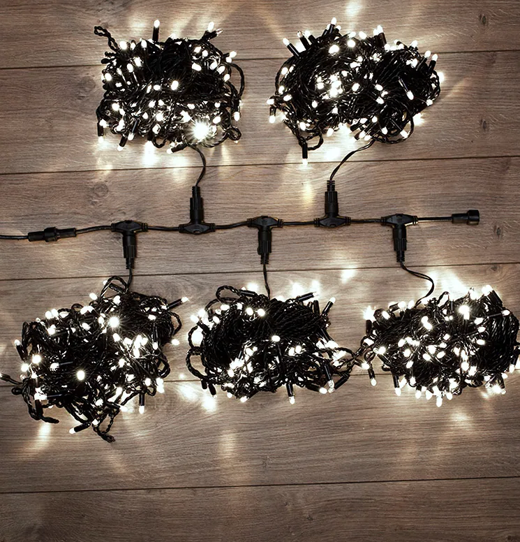 Гирлянда LED ClipLight 24V, 5 нитей по 20 метров, цвет диодов Белый, Flashing (Белый)
