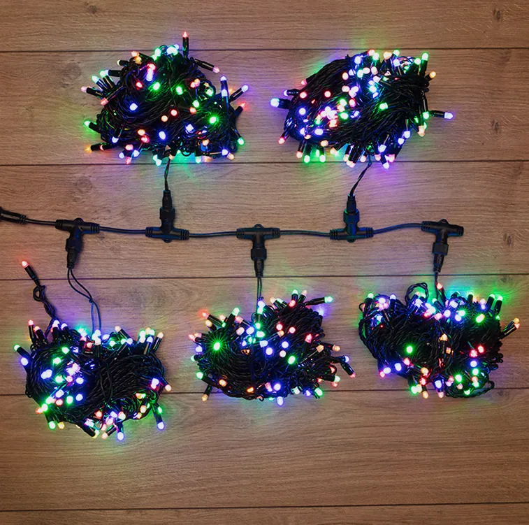 Гирлянда LED ClipLight 24V, 5 нитей по 20 метров, цвет диодов Мульти