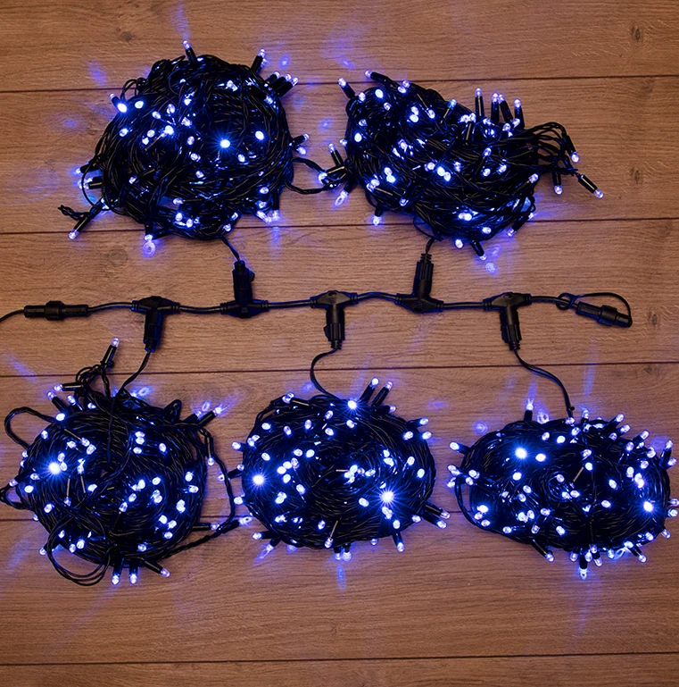 Гирлянда LED ClipLight 24V, 5 нитей по 20 метров, цвет диодов Синий