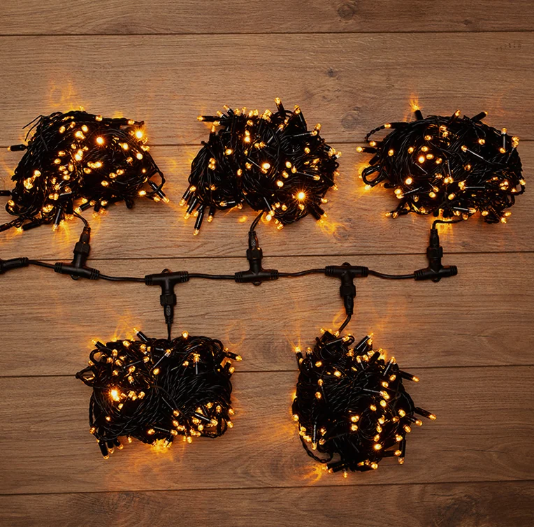 Гирлянда LED ClipLight 24V, 5 нитей по 20 метров, цвет диодов Желтый