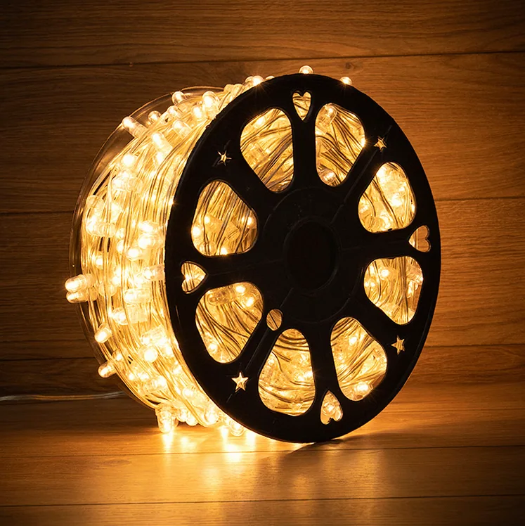Гирлянда LED Клип-лайт 12 V, прозрачный ПВХ, 150 мм, цвет диодов теплый белый