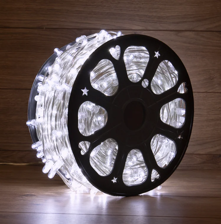 Гирлянда LED Клип-лайт 12 V, прозрачный ПВХ, 150 мм, цвет диодов Белый Flashing (Белый)