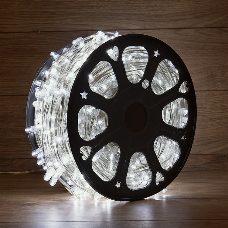Гирлянда LED Клип-лайт 12 V, прозрачный ПВХ, 150 мм, цвет диодов белый