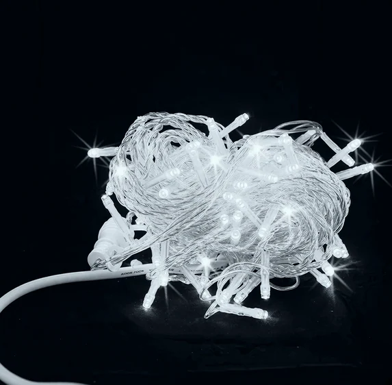 Гирлянда-нить LED Стринг Лайт, 10м, IP54, белый холодный, мерцающий