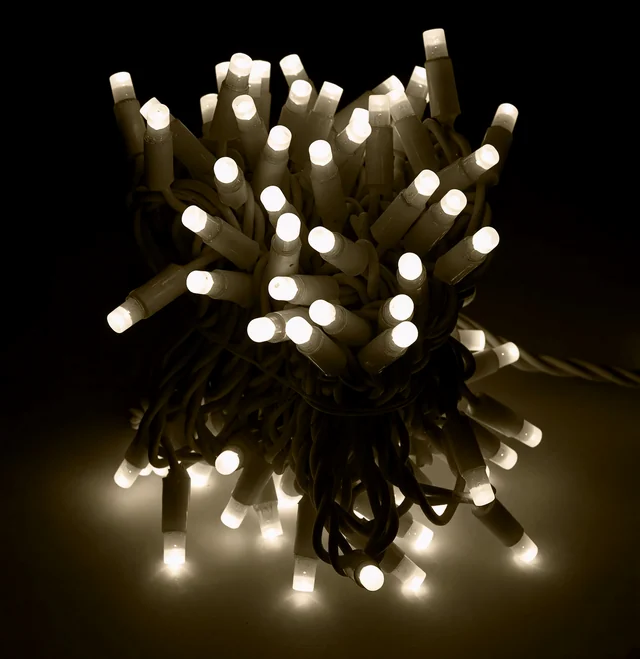Гирлянда-нить LED Стринг Лайт, 10м, КАУЧУК, IP65, белый теплый