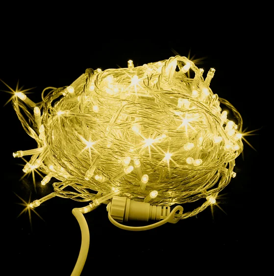 Гирлянда-нить LED Стринг Лайт, 20м, IP54, желтый, мерцающая