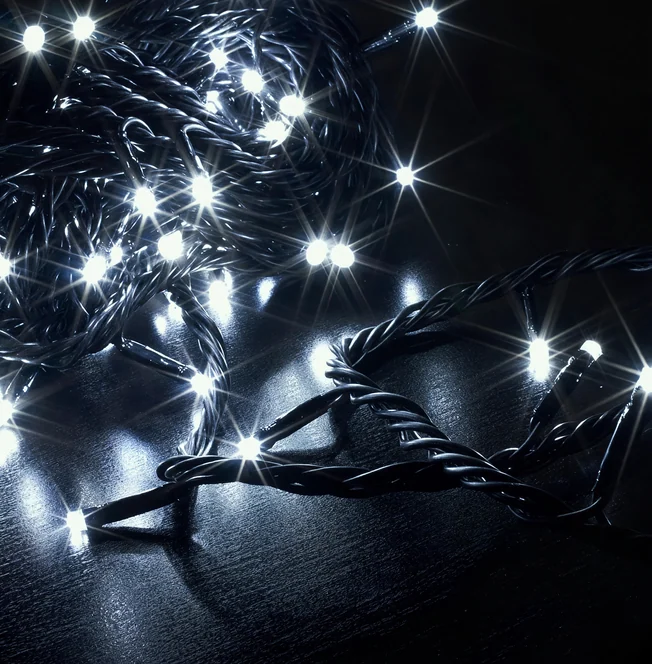 Гирлянда-нить LED Твинкл Лайт, 10м, IP54, белый холодный, с контроллером
