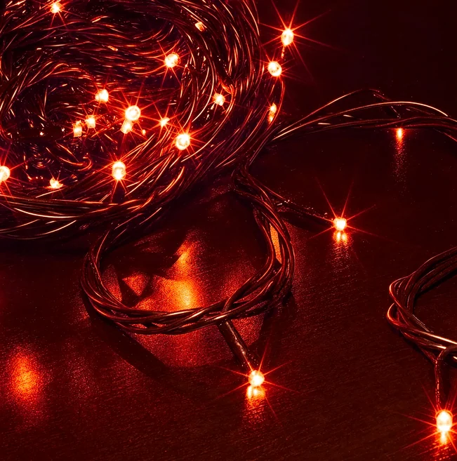 Гирлянда-нить LED Твинкл Лайт, 10м, IP54, красный, с контроллером