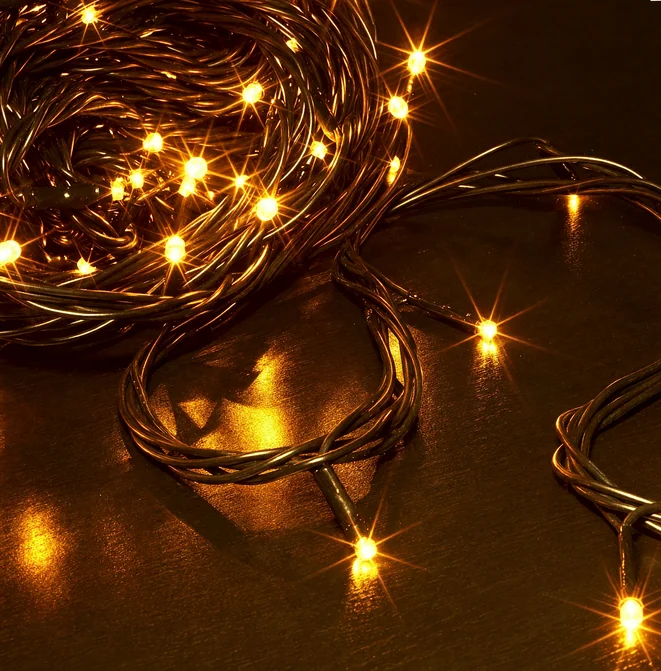 Гирлянда-нить LED Твинкл Лайт, 10м, IP54, желтый, с контроллером