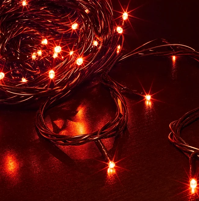 Гирлянда-нить LED Твинкл Лайт, 20м, IP54, красный, с контроллером