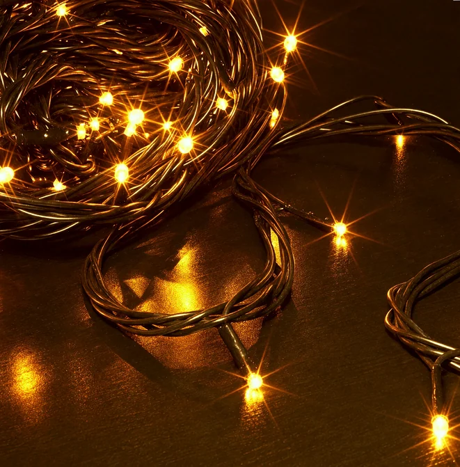 Гирлянда-нить LED Твинкл Лайт, 20м, IP54, желтый, с контроллером
