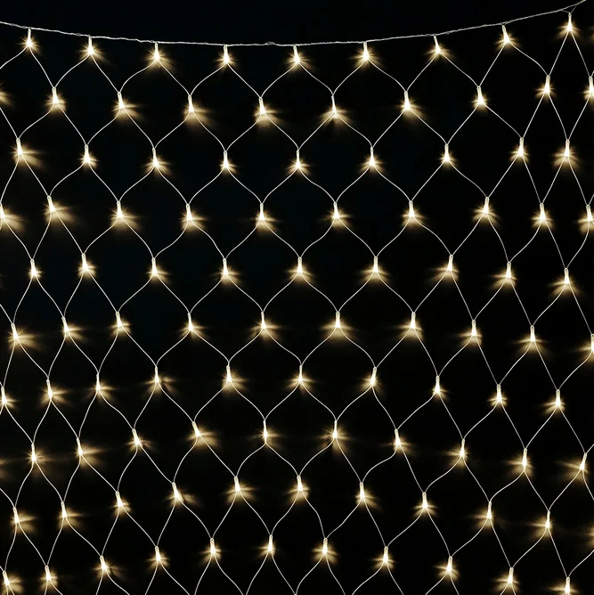 Гирлянда-сеть светодиодная (LED Нет Лайт), 2*1м, белый теплый