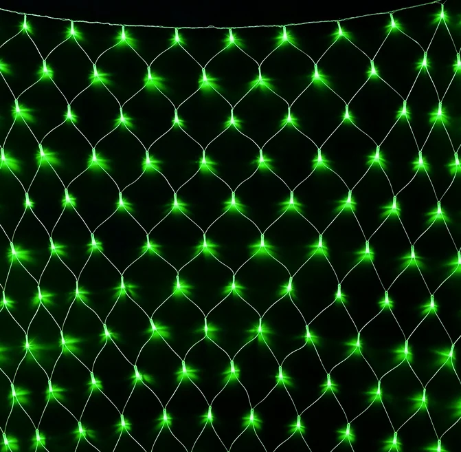 Гирлянда-сеть светодиодная (LED Нет Лайт), 2*1м, зеленая