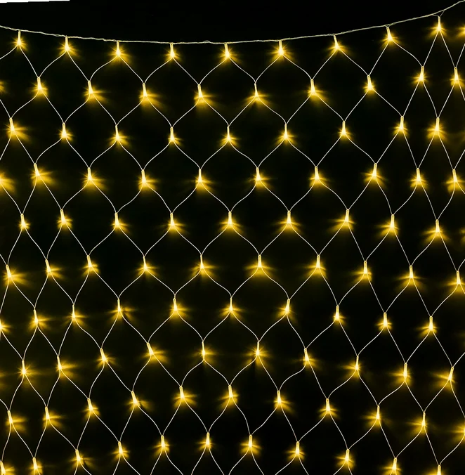 Гирлянда-сеть светодиодная (LED Нет Лайт), 2*1м, желтый