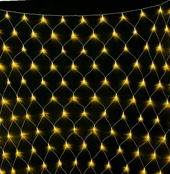Гирлянда-сеть светодиодная (LED Нет Лайт), 2*2м, желтая