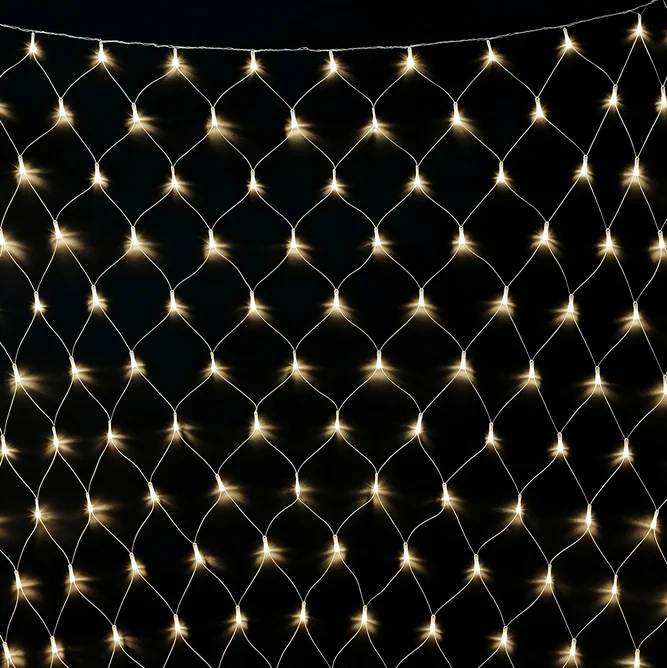 Гирлянда-сеть светодиодная (LED Нет Лайт), 2*3м, белый теплый