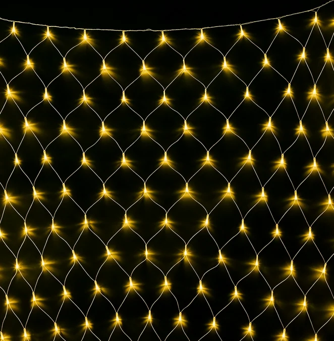 Гирлянда-сеть светодиодная (LED Нет Лайт), 2*3м, желтый