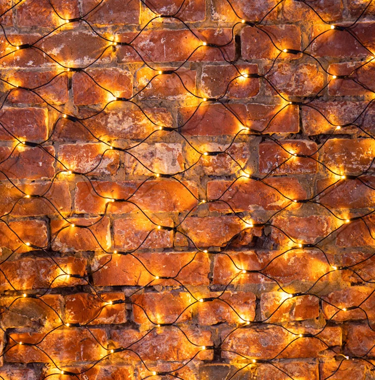 Гирлянда светодиодная Сеть 1х1,5м 160 LED ТЕПЛЫЙ БЕЛЫЙ черный ПВХ IP65 свечение с динамикой 230В блок в комплекте NEON-NIGHT