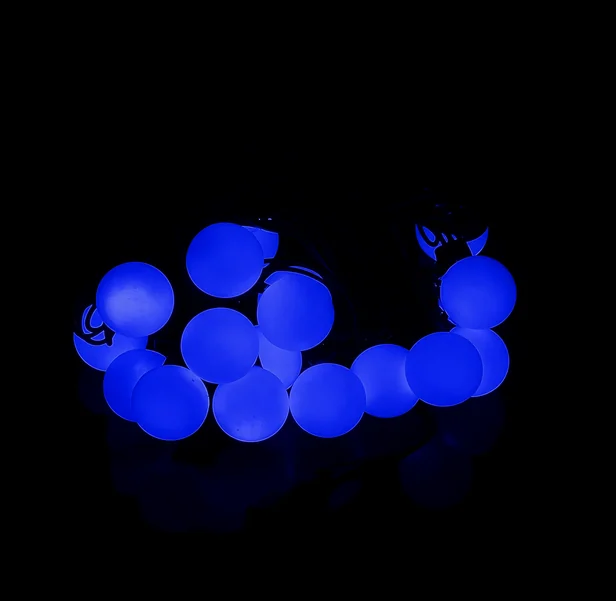 Led-шары Макси длина 5 м, колбы 40 мм, синие