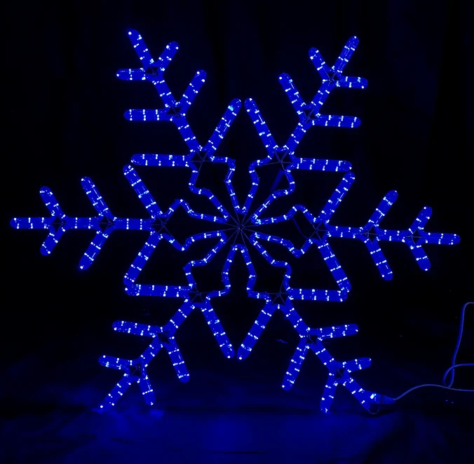 Световая фигура «Большая Снежинка LED» 95*95 см, синяя