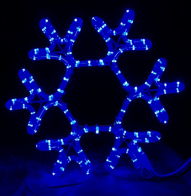 Световая фигура «Снежинка LED» 40*40 см, синяя