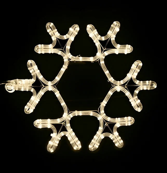 Световая фигура «Снежинка LED» 40*40 см, теплый белый