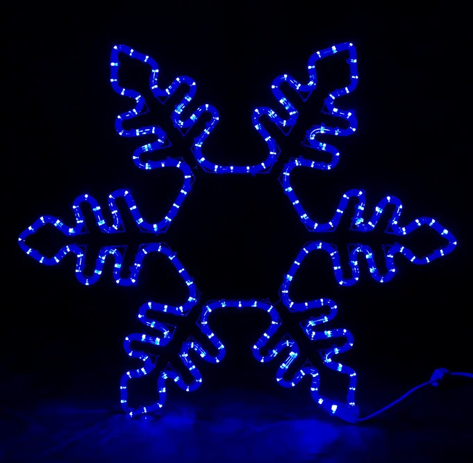 Световая фигура «Снежинка LED», 75*75 см, синяя