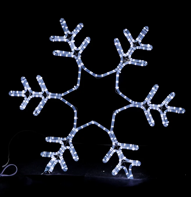 Световая фигура «Снежинка LED», 76*76 см, белая