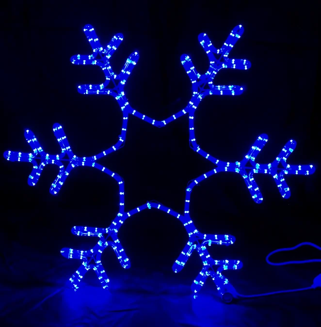 Световая фигура «Снежинка LED», 76*76 см, синяя