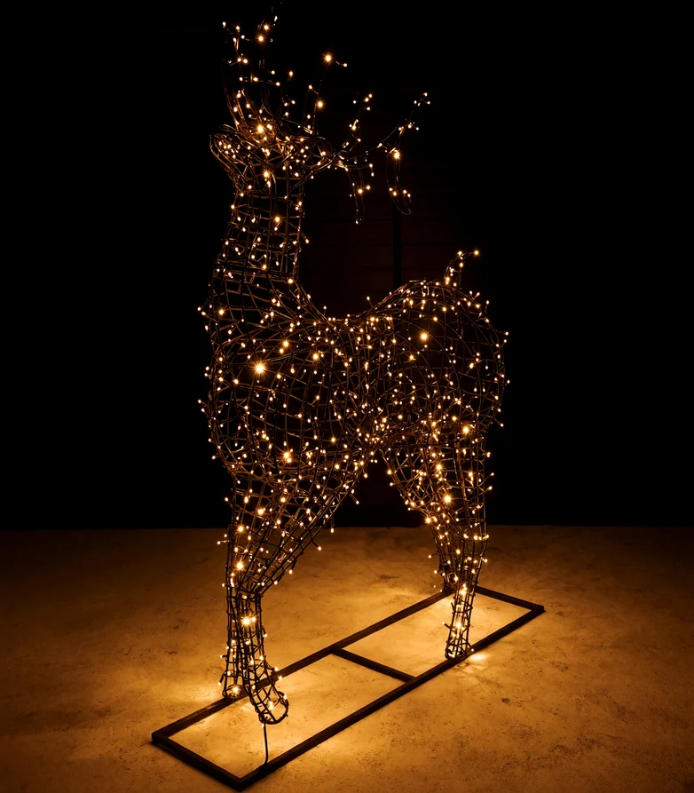 Уличная светодиодная фигура "Олень из Мещёрского края", 24В, IP65, 900LED