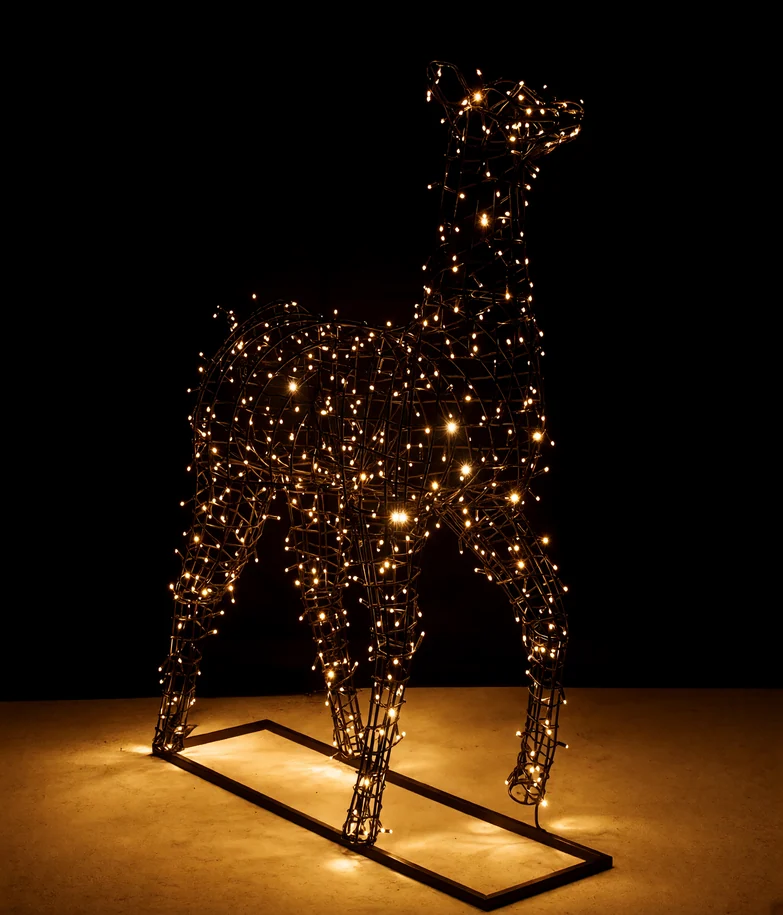 Уличная светодиодная фигура "Олениха из Мещёрского края", 24В, IP65, 700LED