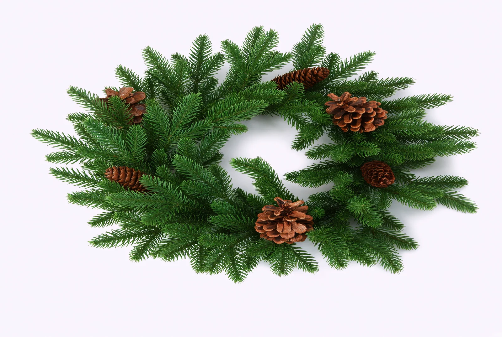 Венок CRYSTAL TREES Моника с шишками D50 см, KP2250